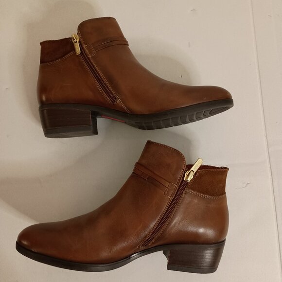 Pikolinos Daroca Tassel Ankle Boots Cuero Brown Women’s Size 38 (7.5 to 8) - Picture 4 of 15